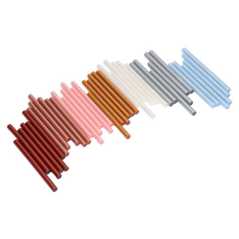 7x100mm 42Pcs Mini Glue Sticks Nontoxic Eco Friendly Strong Adhesion Widely Used Glue Gun Sticks for Appliance Craft