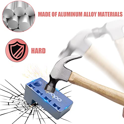 [Upgraded Widen] Aluminum Magnetic 1/4-Inch Hex Bits Holders Fit For Milwaukee M18 Fuel Impacts Drivers,Metal Drill Bits Organizer, Hex Screw Bit Storage On Side Of Power Drill,Right Side #TOP4