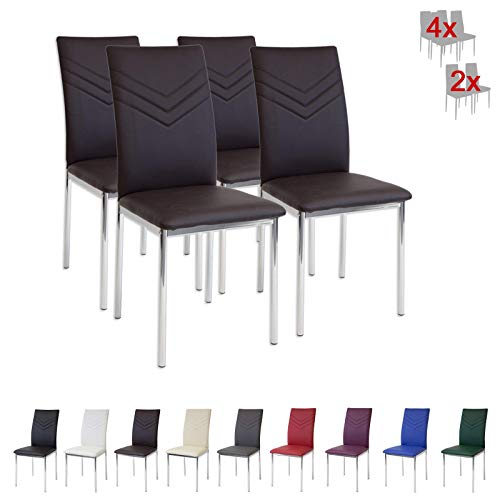 Albatros 2937 Verona Set de 4 sillas de Comedor, marrón