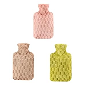 Pitadue Auslaufsichere Wärmflasche mit weichem Bezug