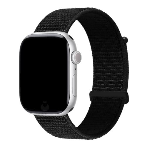 Pulseira Nylon Loop Esportiva, compatível com Apple Watch (Preto Absoluto, 38/40/41)