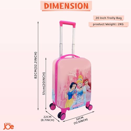 Image of 20 Inch Kids Suitcase with 4 Wheel Travel Trolley Bag (4 Day Trip) (Design-6, 20 INCH)