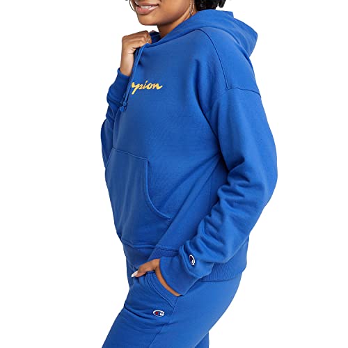 Champion Women's Powerblend Script Fleece Hoodie #TOP18