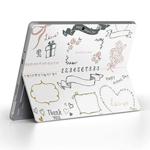 igsticker Surface Go/Surface Go 2 専用スキンシール サーフェス go シール スキン 保護 フィルム ステッカー アクセサリー 015887 プレゼント パーティ ハート