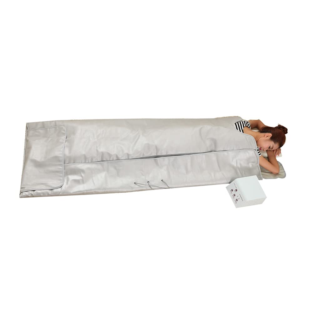 Coperta Sauna infrarossi lontani Portatile, Riscaldamento, Bellezza, Perdita Peso, Sudore, Vapore, modellatore Corpo, 3 Zone, Calore Digitale infrarossi lontani (Fir), Dimagrante, Terapia disintoss