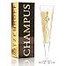 RITZENHOFF 1070259 Champus - Calice da champagne, in cristallo, colore: oro, platino, nero