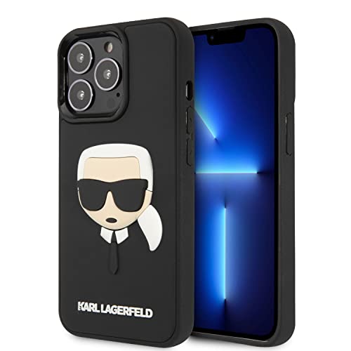 Coque iPhone 13 Pro Max Karl Lagerfeld caoutchouc noir cadeau