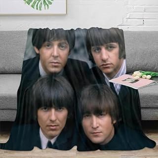 AMNOOL The Beatles Couvertures Couverture pelucheuse Ultra Douce et Chaude en Flanelle en Microfibre pour canapé,Couverture épaisse et réversible 150x200cm - Les Beatles, Paul McCartney, John Lennon, RIngo Starr, George Harrison AMNOOL The Beatles Couvertures Couverture pelucheuse Ultra Douce et Chaude en Flanelle en Microfibre pour canapé,Couverture épaisse et réversible 150x200cm – Image 2