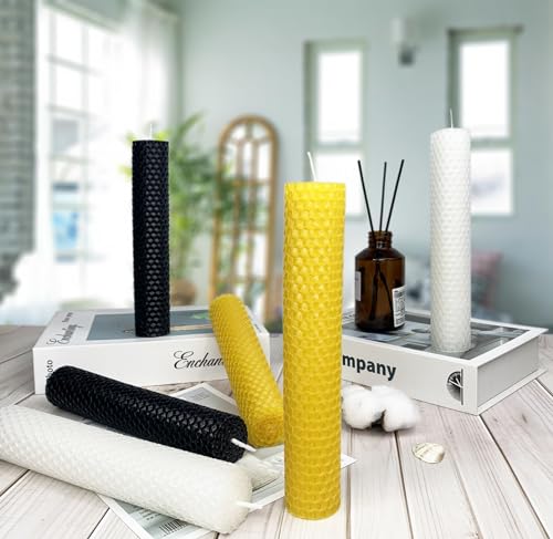 Lacaser BC-PCD-BEE2L-BK Beeswax Pillar Candles Set Of 2 thumb #2