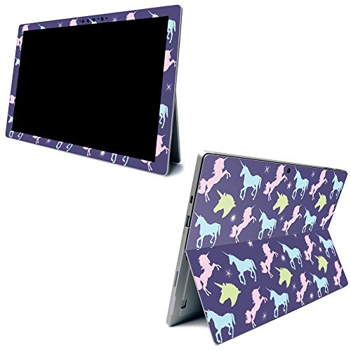 Image of MightySkins Carbon Fiber Skin for Microsoft Surface Pro 7 - Unicorn Dream | Textured Carbon Fiber Finish | Easy to Apply, Remove, and Change Styles | Made in The USA
