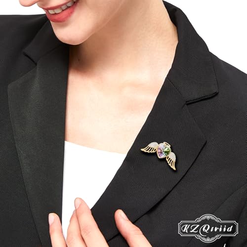 Image of Brooches For Women,14k Gold Plated Copper,Crystal Brooch,Love Brooch,Heart Brooches,Brooches Pin for Birthday, Christmas,Valentines, Wedding Parties, Anniversaries,Mother's Day