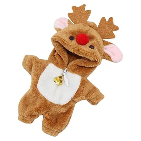 XiDonDon Cute Animal Pajamas Doll Clothes for OB11,Molly, Gsc,1/12 BJD Doll Accessories Toys Dolls Clothing (ELK) Cover