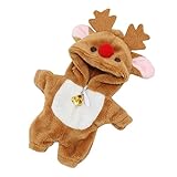 XiDonDon Cute Animal Pajamas Doll Clothes for OB11,Molly, Gsc,1/12 BJD Doll Accessories Toys Dolls Clothing (ELK)