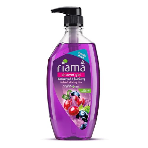 Image of Fiama Body Wash Shower Gel Blackcurrant & Bearberry, 750ml Family Pack, Body Wash for Women & Men with Skin Conditioners for Radiant Glow, Suitable for All Skin Types