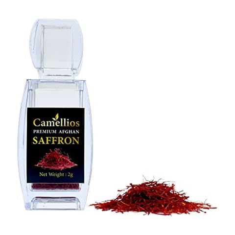 Saffron, Premium Afghan Saffron, 100% Natural, Highest Grade, Camellios, 2 Grams Cover