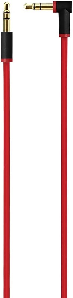 SPARKED Replacement Beats Audio Cable 3.5mm Aux Jack for Beats by Dr Dre Studio 3 2 1 Pro Headphone, Solo 4 3 2 1 HD Earphones, Wireless, Pro Monster Beats Headphones Pill Plus + UK Lead Wire Red 1.4m
