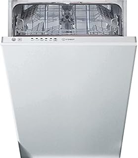 Indesit DSIE 2B10 W pełni zintegrowana zmywarka 10-osobowa A+ - Zmywarka (w pełni wbudowana, biała, kompaktowa (45 cm), czarna, biała, przyciski, dotykowa, 1,3 m)