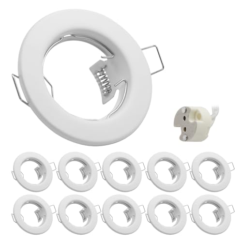 JOYINLED LED Recessed Ceiling Light Mounting Frame Round White Spotlight