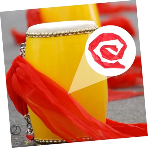 Baquetas Kisangel rojas de seda, 2 piezas, con mangas de agua para actuaciones de danza, gimnasia y eventos, mazos resistentes y fáciles de usar miniatura 6
