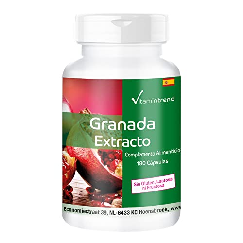 Vitamintrend Extracto de Granada 500mg, 180 cápsulas veganas