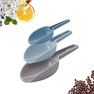 Navani Scoops for Food Plastic Scoops, Easy Storage 3 Nesting Ice Scoop Plastic, Multifunction Food-Grade Food Scoop