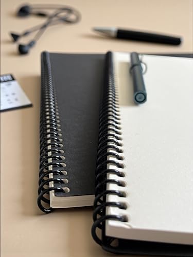 Fark Tanıtım Çizgisiz Spiralli Not Defteri, A4 Boyut (21x29,7 cm), 60 Yaprak, 90gr. Ivory Kağıt, Ofis İçin İdeal (Siyah Kapak) - Görsel 5