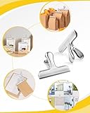 Caianwin 5 Stück Verschlussklammern Groß 76mm Metallklammern Clips für Tüten, Lebensmittel und Foto für Haus, Küche, Schule und Büro