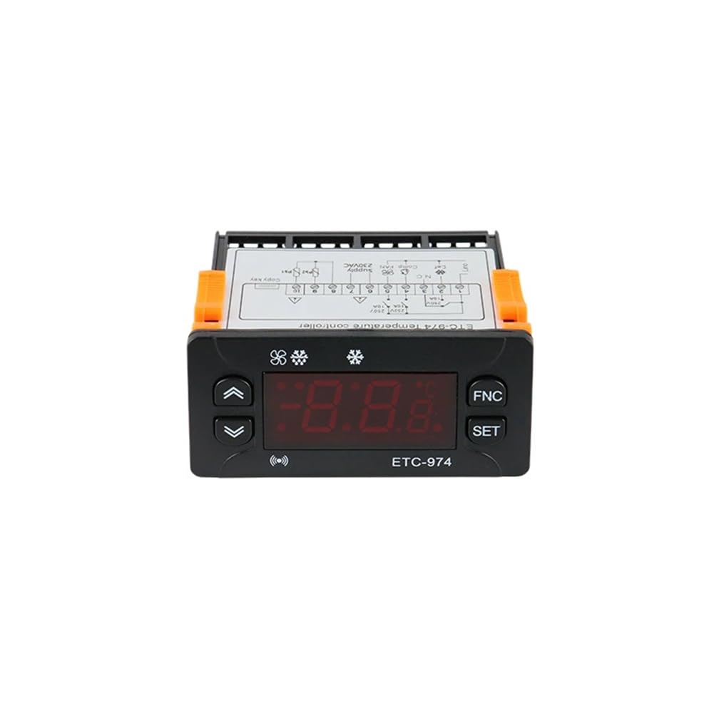 Jnchdghwa As Shown Etc-974 Temperature Controller Refrigerator Defrosting Heating Control Dual Sensor Thermoregulator 220V