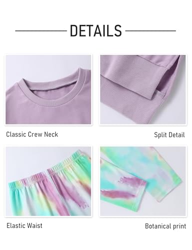 Image of Girl Clothes Sweatshirt Pullover Leggings Tracksuits Outfit 2PC Girls Clothes Size 6-14