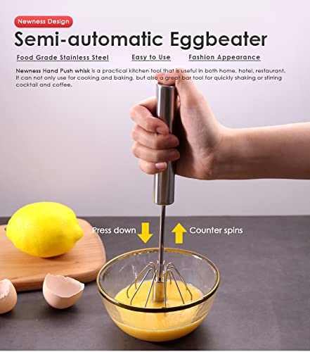 KitchenFest-Power-Free-Stainless-Steel-Hand-Push-Whisk-Hand-Blender-Mathani-Ravai-Madhani-Egg-Beater-Frother-Stirrer-Blending-Whisking-Beating-Stirring-LassiButter-Milk-MakerMixer