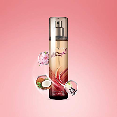 Image of Layer'r Wottagirl Secret Crush Body Spray For Women, 135ml & Wottagirl Vanilla Twist Body Spray For Women, 135ml