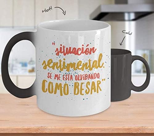Taza de Cafe Como Besar Vaso, taza café divertidas, tazas personalizadas, taza de café inspiradoras, taza con mensajes positivos.