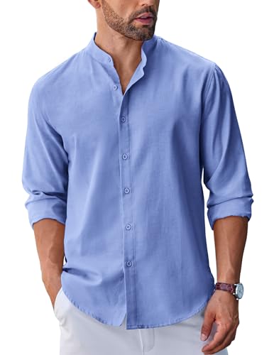 COOFANDY Men's Long Sleeve Oxford Dress Shirt