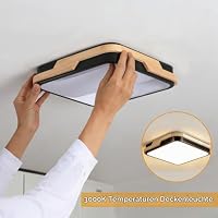 MELAYR 4773594 Holz Deckenlampe LED Moderne 3000K Deckenleuchte – Ansicht 2