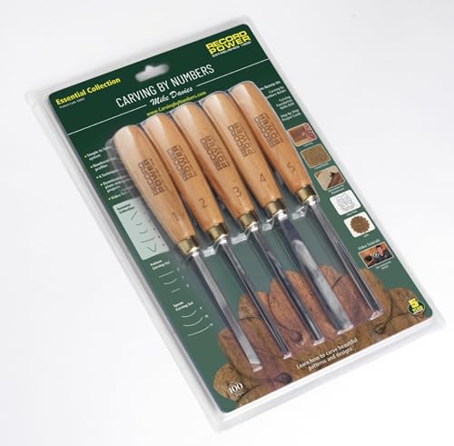 Record Power 5-Piece Essential Wood Carving Tool Set – Beech