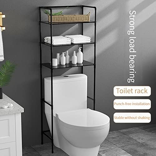 Multi-Functional Bathroom Shelf Organizer - Freestanding Over-The-Toilet Storage Rack with Adjustable Shelves for Efficient Bathroom Space Saving and Storage Solutions