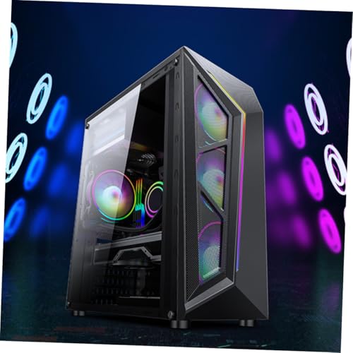Gabinete de Computadora Torre Completa ATX con Panel Lateral Modificado RGB Led miniatura 5