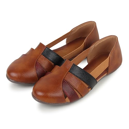 Image of SELBRO round toe Flat fashionable womens & girls sandals for casual and formal wear SND-12
