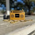Bumpboxx MicroBoom Wearable Bluetooth Speaker with 24" Gold-Plated Chain - Image 2