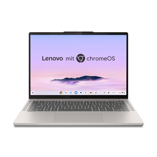 Lenovo Chromebook Plus Laptop | 14' WUXGA OLED Touch-Display | MediaTek Kompanio Ultra 910 | 16GB RAM | 256GB Speicher | Arm Immortalis-G925 Grafik | ChromeOS | QWERTZ | 3 Monate Premium Care