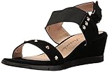 Cusioned insole. Athena Alexander Women\'s Pennye Wedge Sandal, Black Suede, 6 M US
