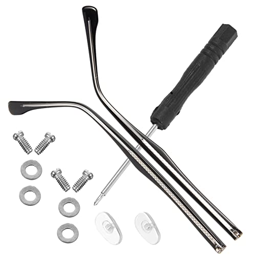 OHPHCALL メガネアーム交換用テンプルくりすまるクリアメタル製 耐久性のある眼鏡修理アクセサリー ユニバーサルデザイン 1組