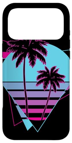 90s Palm Tree Vaporwave Pop Culture �X�}�z�P�[�X iPhone 17 Pro Max �p