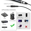 Fifine Karaoke Microphone, Dynamic Vocal Microphone for Speaker, 6.35MM Wired Handheld Mic with On and Off Switch and 14.8ft Detachable Cable-K6