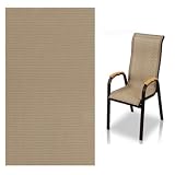 SmoothNovelty Vinyl Woven Mesh Sling Fabric 2 Yard x 1.5 M Outdoor Patio Chair Replacement Fabric Woven...
