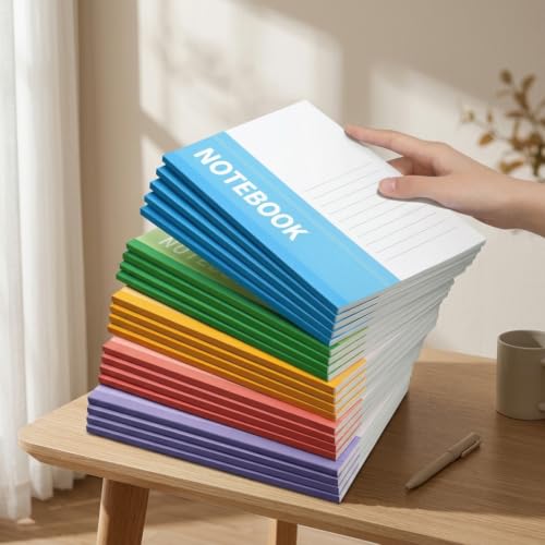 Libreta rayada verde de diseño bonito para apuntes impecables y notas 5