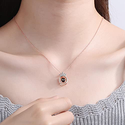 Collier pendentif chaîne ajustable argent 925 anti-allergie couronne - 7
