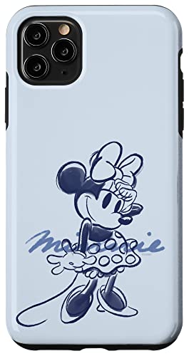 Coque iPhone 11 Pro Max Disney Minnie anti-rayure pour éviter les bris de vitre arrière