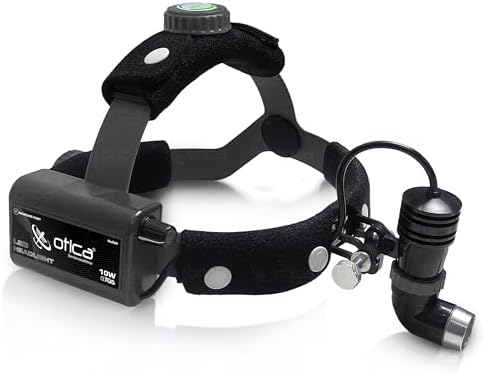OTICA 10 Watt ENT Surgical LED Headlight for Doctors Hospital and Multi Purpose (Non-Adjustable Focus of Light)
