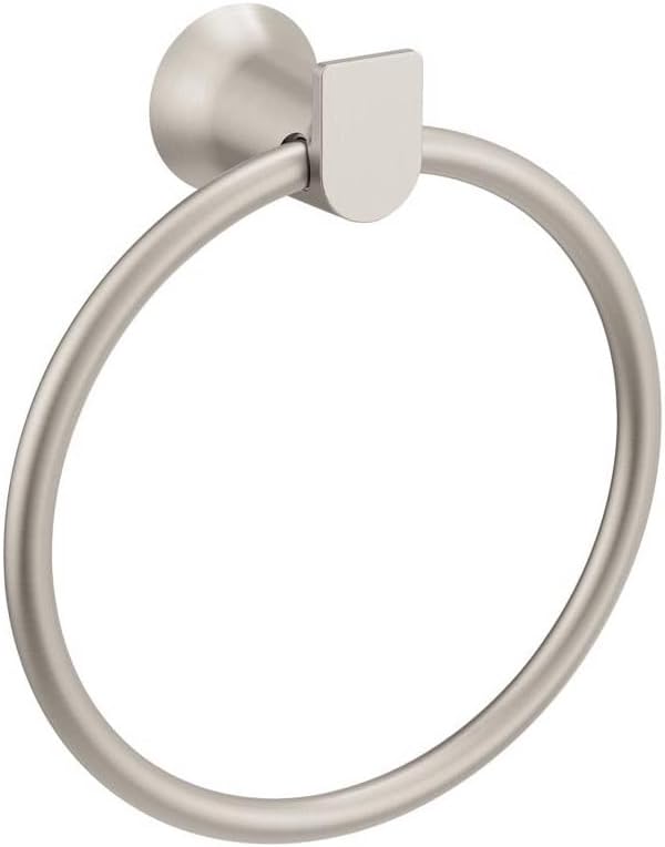 Moen Bh3686bn Genta Towel Ring, Brushed Nickel, 6 Inches